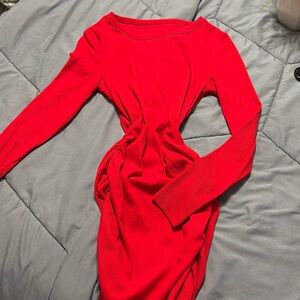 Red stretchy short dress ❣️
